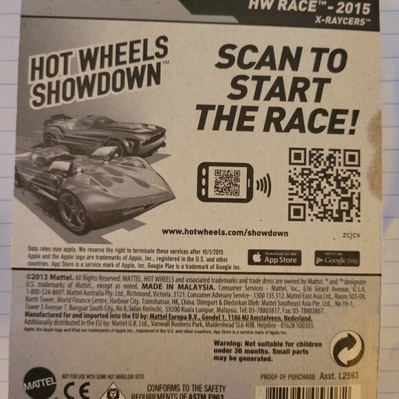 Hot Wheels HW Race - Vandetta; x-racers;  © 2013 - Picture 2 of 2